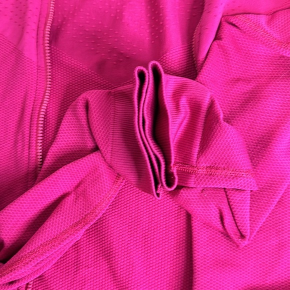 Nike fuchsia dri-fit light weight athletic zip up hooded jacket L - Picture 6 of 10
